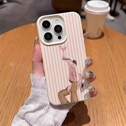 Retro Western Cowboy Boot Striped Pattern TPU Soft Phone Case for Iphone 17 Pro Max 16 plus 15 14 13 12 11 XS X XR 16E Air Cover